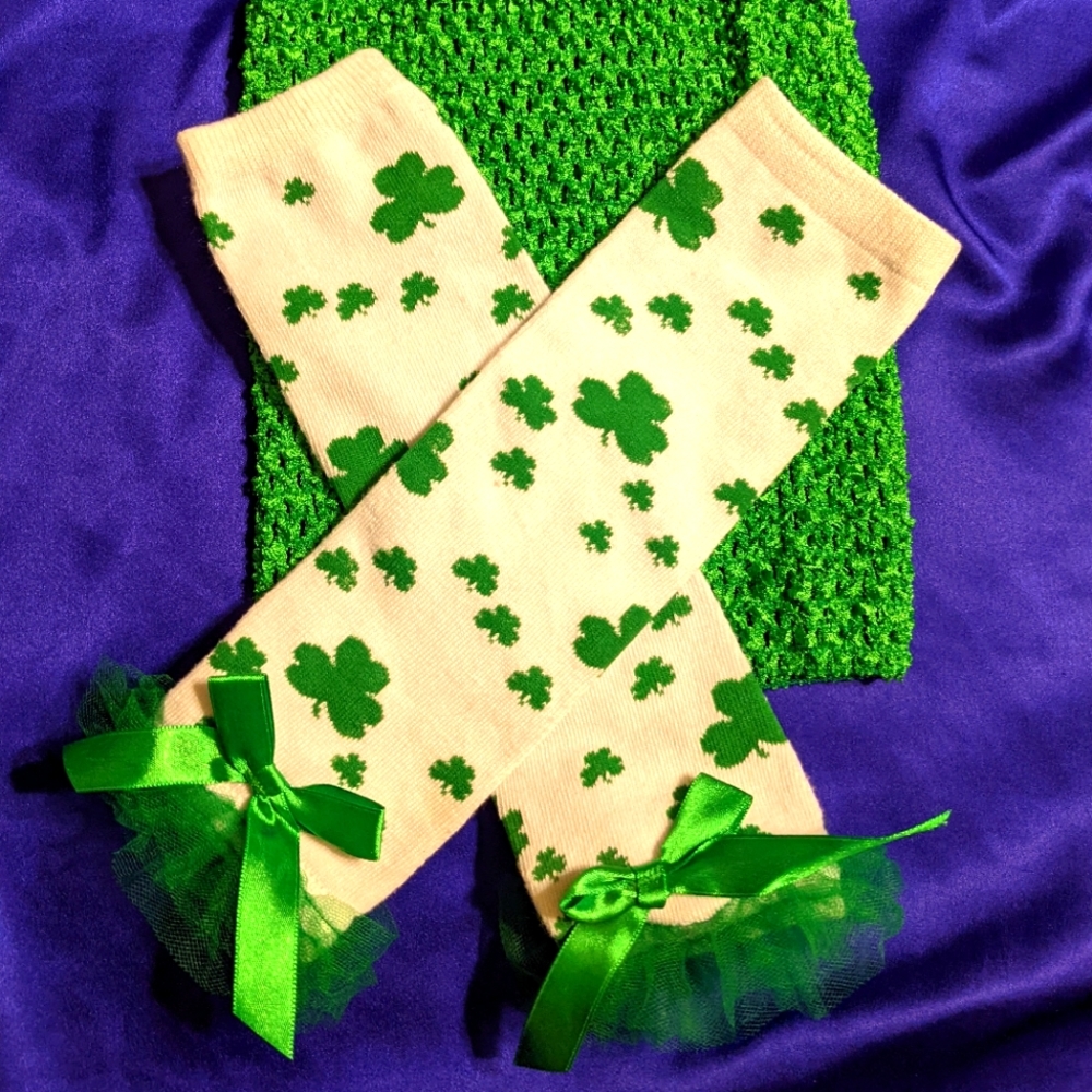 Lucky Leg warmers! Perfect for St. Patty's Day!